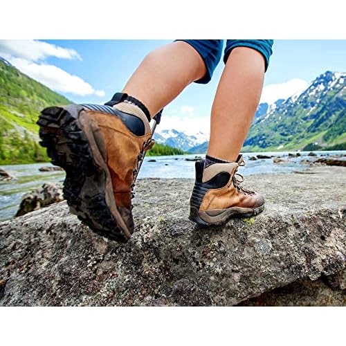 FEIDEER Men's Hiking Walking Socks, Multi-Pack Wicking Cushioned Outdoor Recreation Hiking Socks