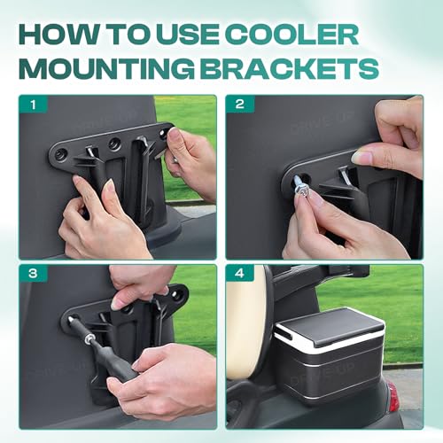 Golf Cart Cooler Mounting Bracket for Club Car Precedent Onward Tempo