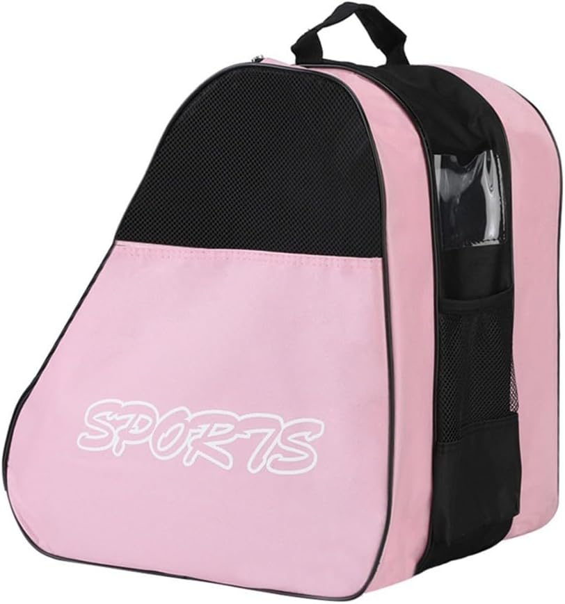 Ice & Inline Skate Bag, Adjustable Shoulder Strap, Three Layer For Roller Skating And Ice Skating, Max Capacity 1 Helmet + 1 Protective Gear + Skates Up To Size 44