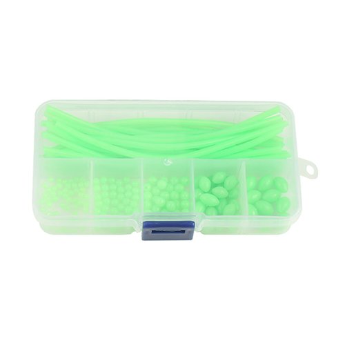 JUUNthy Luminescent Rubber Fishing Line Beads Soft Rubber Floating Tube Sleeve for Night Fishing