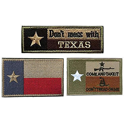 Texas State Flag Military Tactical Morale Patch - D Variation