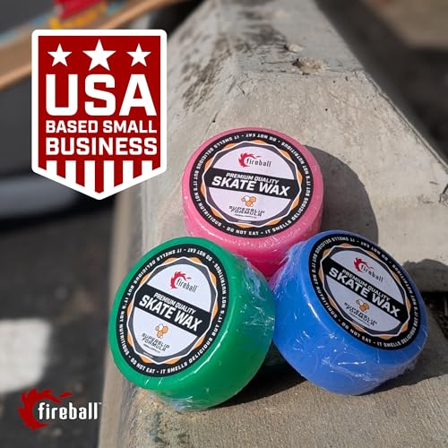 Fireball SuperSlip Pro Skateboard Wax for Rails - Blue Variant for Grinding