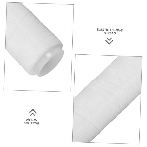 LIOOBO 2pcs Elastic Fishing Line for Sea Fishing Bait Tying Strong Invisible Thread for Boys and Girls Bait Holder Fish Line Stopper
