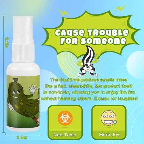 SHENGSEN Fart Spray Extra Strong,Gag Gifts Funny Adult and Kids,Non Toxic Fart Bomb,Green