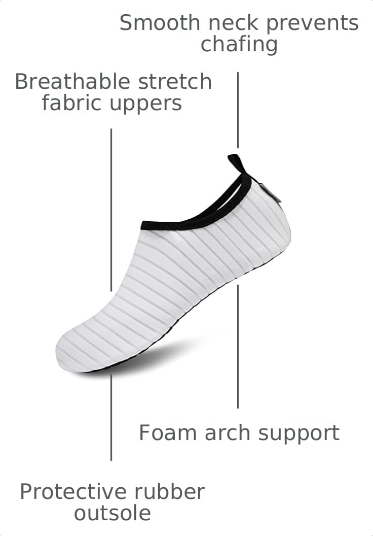 VIFUUR Water Sports Unisex Shoes White - 9-10 W US / 7.5-8.5 M US (40-41)