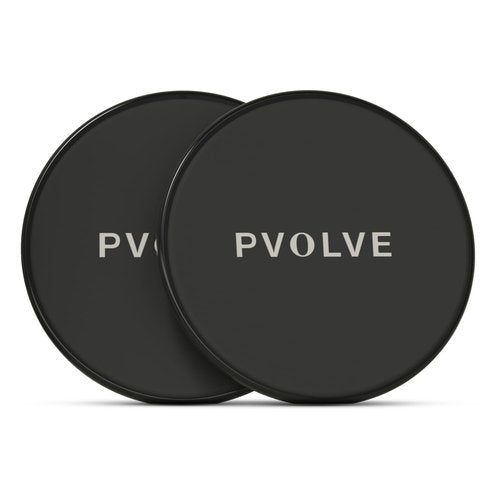 Pvolve Gliding Discs- Home Gym Fitness Equipment For Use On Carpet And Wood Floors To Exercise Your Core And Strengthen And Tone Legs And Glutes