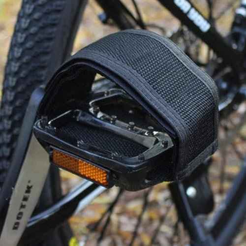 2 Pcs Black Beam Strap Pedal Straps Cycling Kids Bike Foot Pedal Straps Toe Clips Straps Tape for Fixed Gear Bike Pedals and Cleats Parts