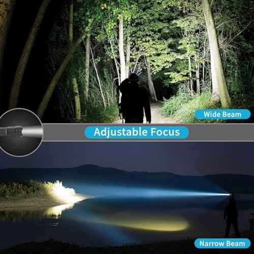 2 Pack LED Rechargeable Flashlights, 90,000 High Lumens Super Bright Flash Light, 7 Modes with COB Light, IPX6 Waterproof, Adjustable Focus Tactical Flashlights for Home Camping and Emergencies