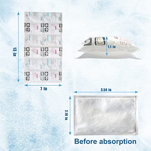 Rainbow Reusable Ice Pack Sheets for Shipping & Cold Storage 16 Sheets - 12 Cell