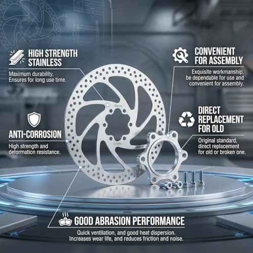 160mm Bicycle Brake Rotor Disc 6-Bolt Floating Brake Disc for Mountain Bike