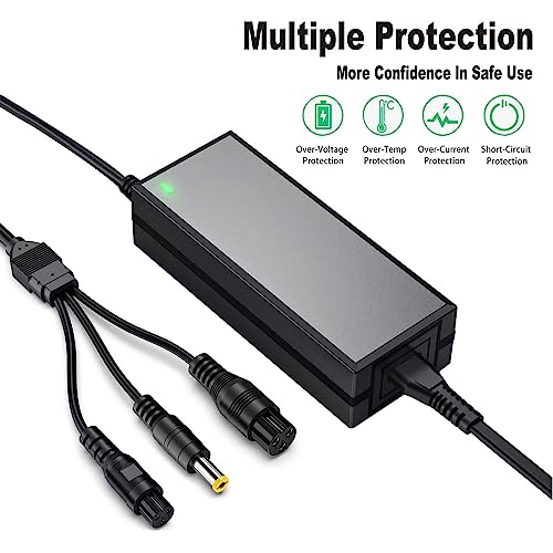 42V 2A Replacement Charger for E-Scooters & E-Bikes with 3 Claw Ports