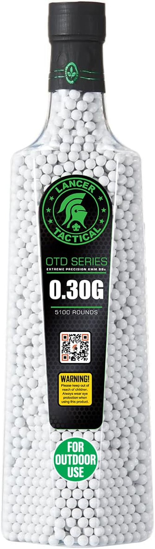 Lancer Tactical Biodegradable Airsoft Pellets BBS Premium Polished 6mm-5,100 Count-Certified