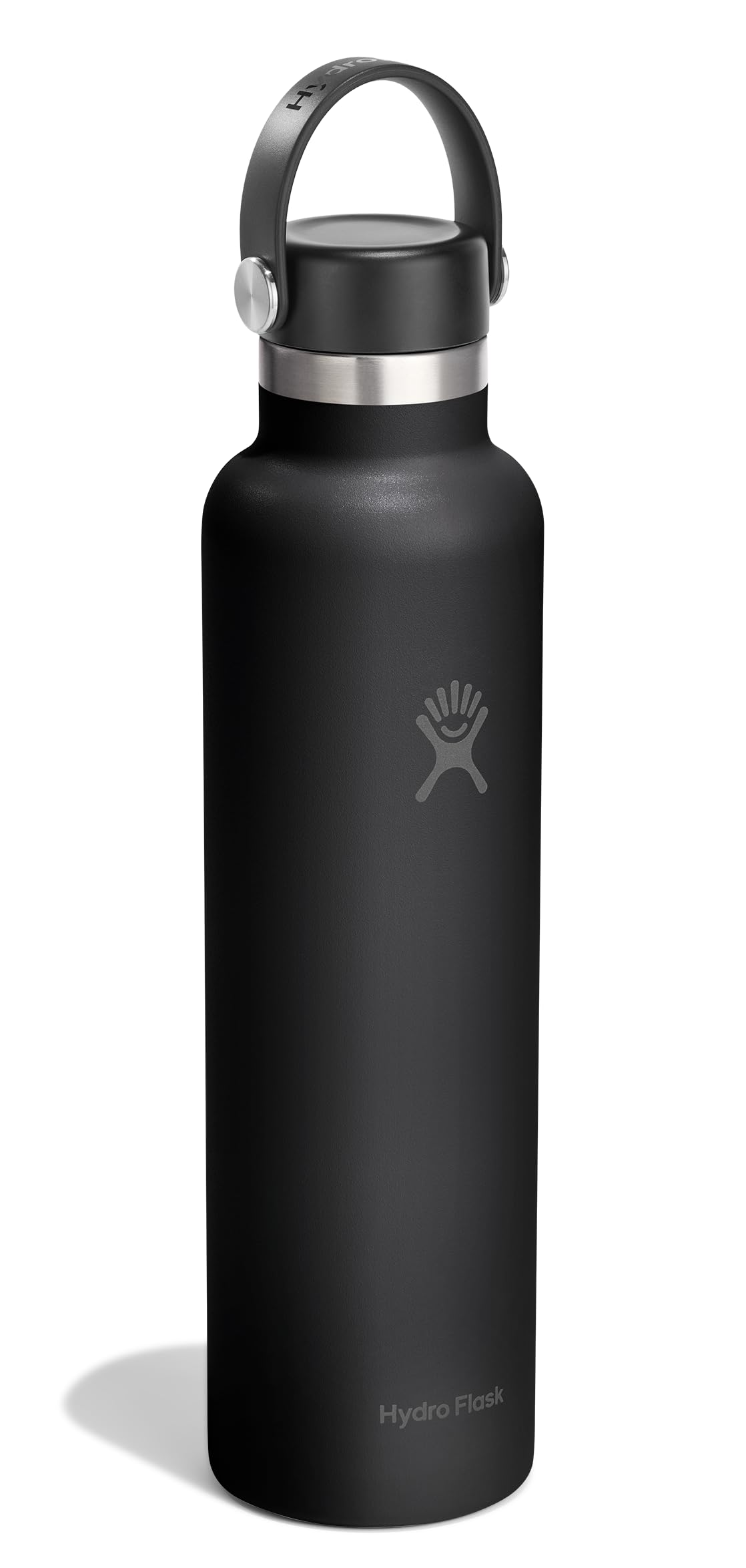 Hydro Flask Water Bottle - Insulated Stainless Steel - Non Spill, Leakproof in 24 Oz Tonal Black