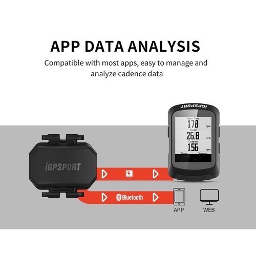 Cadence Sensor CAD70 for SmartWatch Cycling Computer Compatible with Garmin Bryton Polar Wahoo