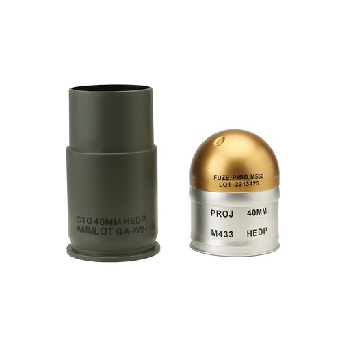 Lancer Tactical Airsoft M433 HEDP 40mm Dummy Grenades (Pack of 3)