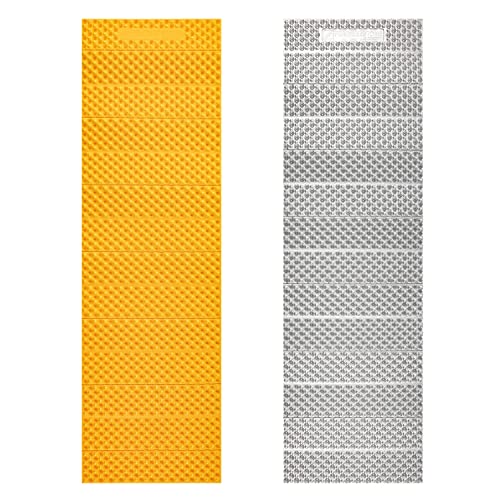 Featherstone Outdoor Insulated Sleeping Pad - Marigold, R-Value 2.1, Ultralight Foam Mattress for Backpacking & Camping