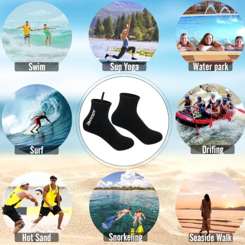 Nitescuba 2.5mm Neoprene Diving Socks - Thermal Water Socks for Snorkeling & Surfing (Medium / White)