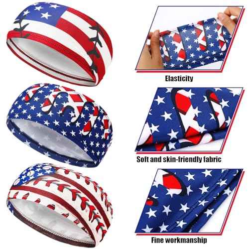 Teenager Baseball Headband Elastic Polyester Sweatband Multi Color for Basketball Football Golf Headscarf Baseball Stuff Women Men Accessory Team Gift