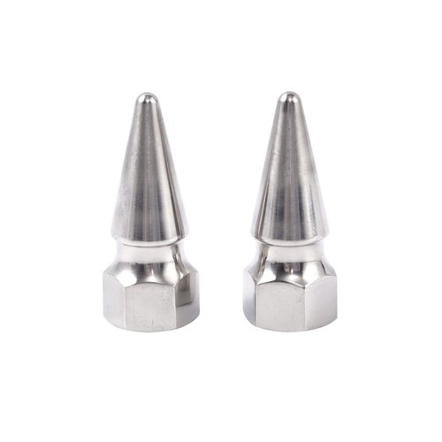 Lowrider 304 Stainless Steel Spike Axle Nuts Schwinn Cruiser Chopper BMX Stingray 3/8"-24