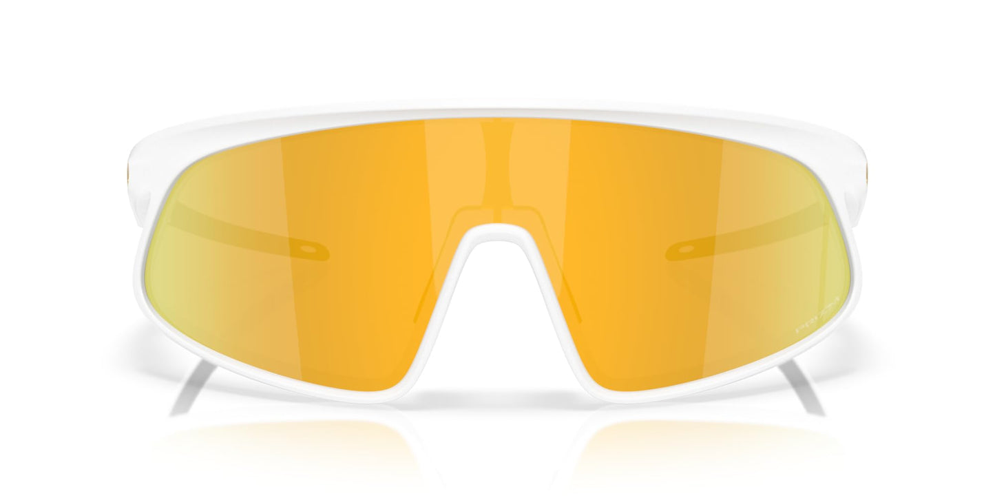 Oakley OO9484D RSLV Sunglasses, Matte White/Prizm 24K, 49 mm