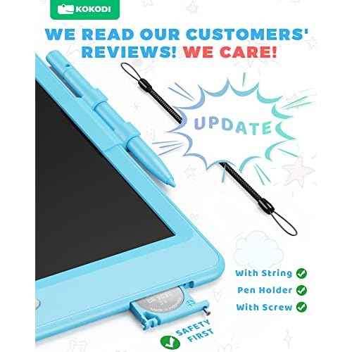 KOKODI LCD Writing Tablet, Gifts for 3 Years Old Boys and Girls£¬10 Inch Colorful Doodle Board Drawing Tablet, Erasable Reusable Electronic Drawing Pads, Educational and Learning Toys for Kids