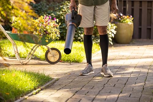 Men's Athletic Compression Socks Black 3 Pairs - Over Calf, Fatigue Relief - Variation of 7-12
