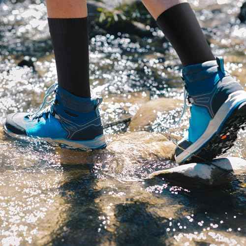 Jspupifip Unisex Waterproof Socks Water Resistant Socks Waterproof Breathable Hiking Wading Skiing Fishing Sock for Men Women