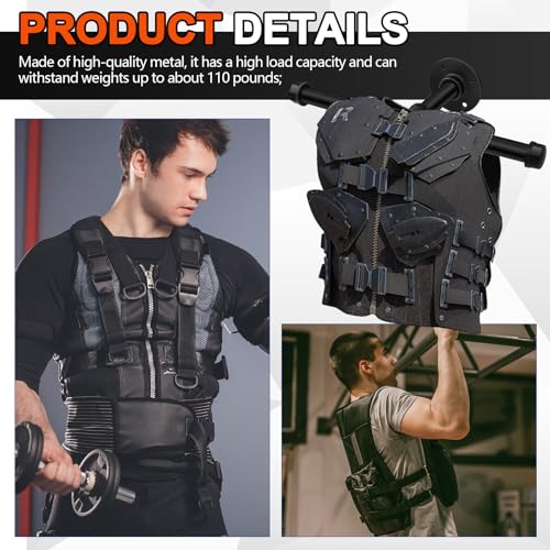 Yaocom Weight Vest Wall Mount Hanger - Round Wall Mount for Gym & Garage Storage