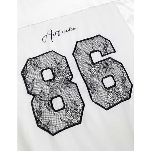 Aelfric Eden Off The Shoulder Lace Embroidery Sweatshirt Long Sleeve Y2K jersey Sweatshirts Oversized Baggy Pullover Top
