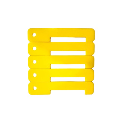 Soflo Spearfishing Florida Spiny Lobster Gauge 3-inch (Pack of 5) - High-Visibility - Yellow Gauge with Clip Hole - Optimal Durability & Visibility - Underwater Hunting - Lobstering Equipment
