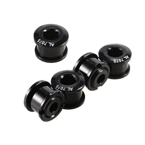 Saiper 10pcs M8 Single Bike Chainring Bolts 7075 Aluminum Alloy Bicycle Crankset Nuts Chainwheel Screws Fit for Road, Mountain, BMX, MTB, Fixie