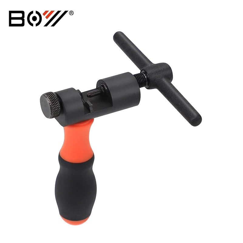 Universal Bike Chain Tool Kit with Chain Breaker, Master Link Pliers & Chain Wear Gauge – 1-12 Speed Chain (Variation of THIS listing: Chain Breaker 01)