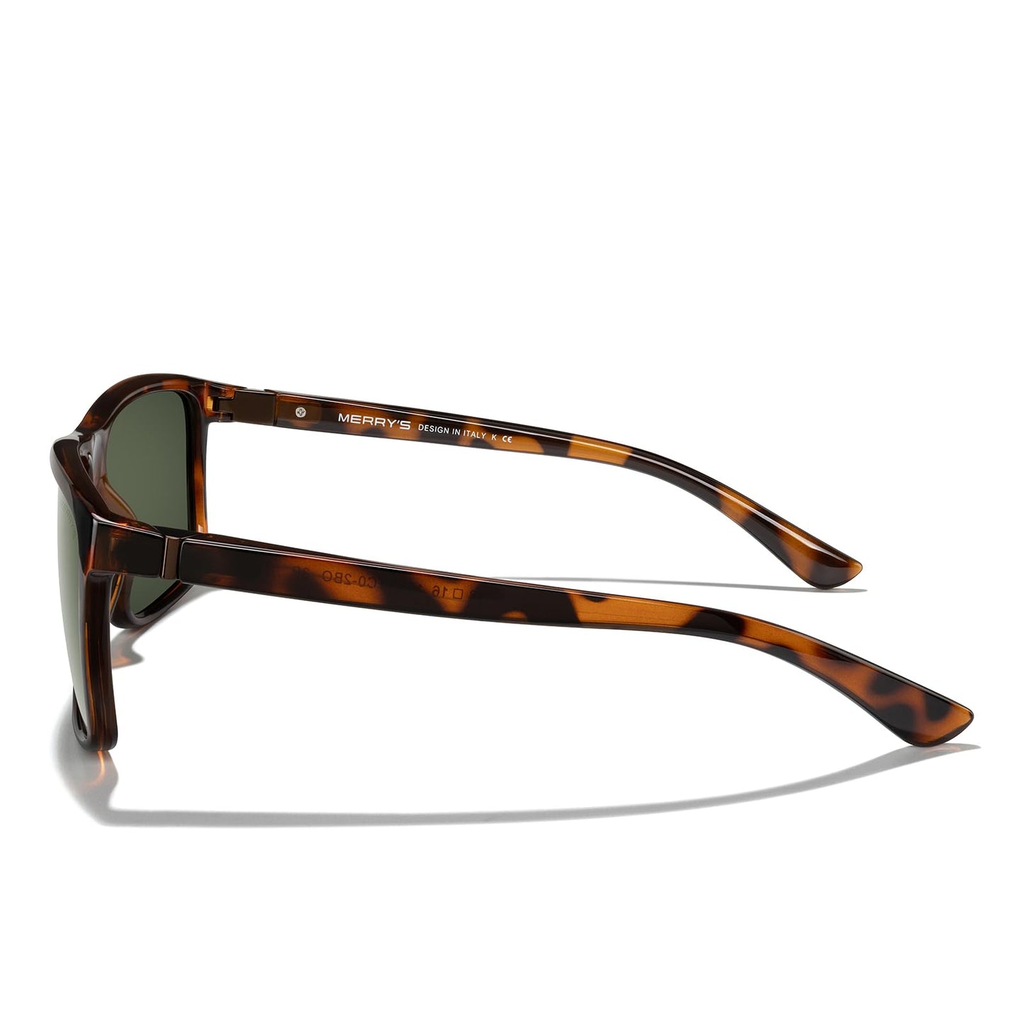 MERRY'S Rectangular Polarized Sports Sunglasses for Men Women Cycling Driving Fishing UV400 Protection S8225
