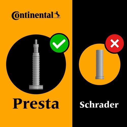 Continental MTB 29x1.75-2.5" / 47-622 -> 62-622 Inner Tubes - 42mm Presta Valve (Pack of 2 Tubes)