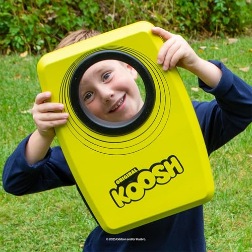 Kids Cornhole Set with Neon Koosh Balls - Single Yellow Cornhole