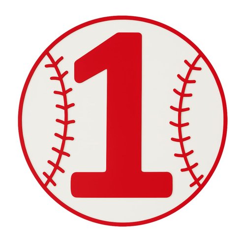 Baseball Field Number Sign – 11"x11", Easy Install, All-Surface Mount, All-Weather, Non-Rusting PETG, Perfect for Dugouts & Fields, Made in USA