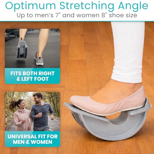 Foot Rocker Calf Stretcher for Achilles Tendinitis & Heel Pain - Non Slip