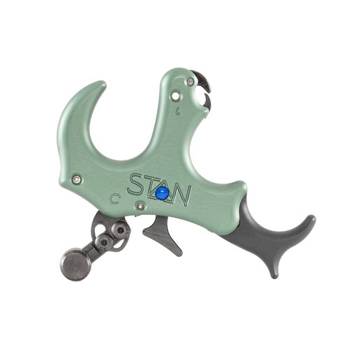 Stan OnneX Clicker Thumb Bow Release Aid for Archery & Hunting - Adjustable, DLC-Coated Resistant Internals, Smooth Action, Click-Feedback System, Modular 3 or 4 Finger Fit, Sage, Smalll