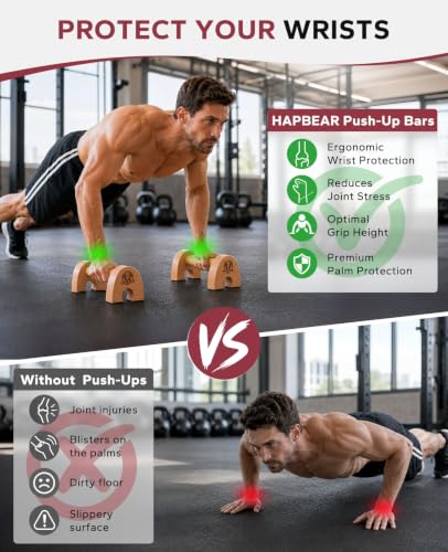 Magnetic Wooden Parallettes for Calisthenics & Bodyweight Training