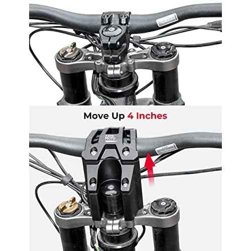 KEMIMOTO Direct Mount Riser Stem Compatible with Surron Light Bee X160 X260 Segway Talaria Electric Dirt Bike for All Mountain Downhill Enduro Freerid
