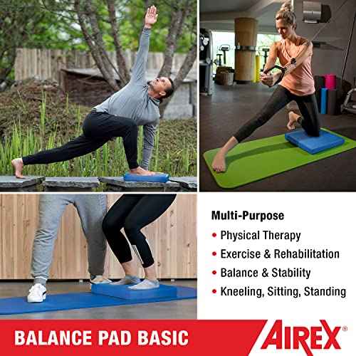 AIREX Balance Pad ? Stability Trainer for Balance, Stretching, Physical Therapy, Exercise, Mobility, Rehabilitation and Core Training Non-Slip Closed Cell Foam Premium Balance Pad