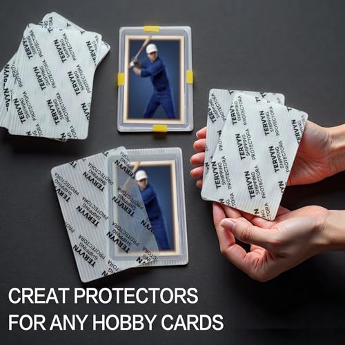 120 Pack Trading Card Card Protectors 3.5 x 4.5 Inches White