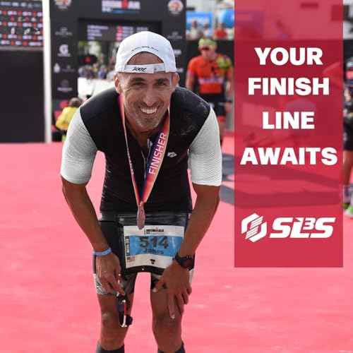 SLS3 Triathlon Suits Mens - Aerodynamic Sleeved Tri Suit Men ? Lightweight Trisuit with Premium FX Fabrics - 2 Pockets (Sky Hex, Medium)