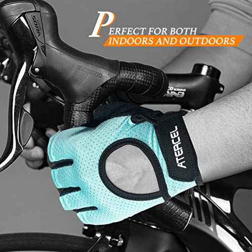 ATERCEL Weight Lifting Gloves Full Palm Protection, Workout Gloves for Gym, Cycling, Exercise, Breathable, Super Lightweight for Mens and Women