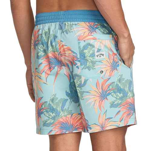 Billabong Men's Sundays Layback Elastic Waist 17 Inch Swim Trunks