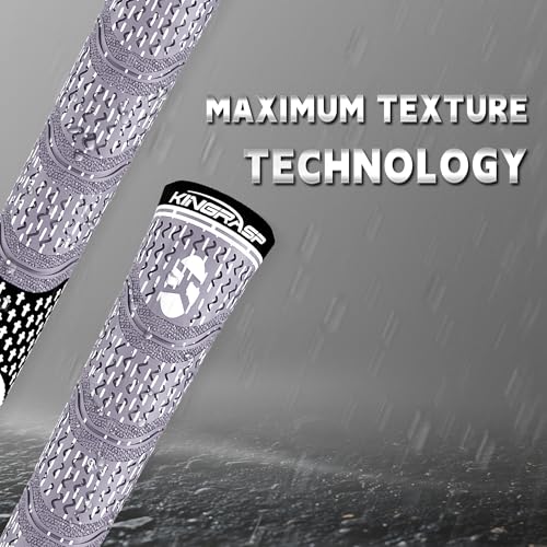 13 Pack Golf Club Grips - Rubber, Anti-Slip, Standard Midsize & Oversize Gray/Black