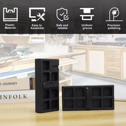 Vise Tool Block Reinforced Black tool Plastics Black Repair Smithing Tool Part Support (Lower 15）