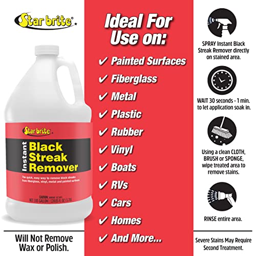 Star Brite Instant Black Streak Remover - 1 Gallon Exterior Cleaner