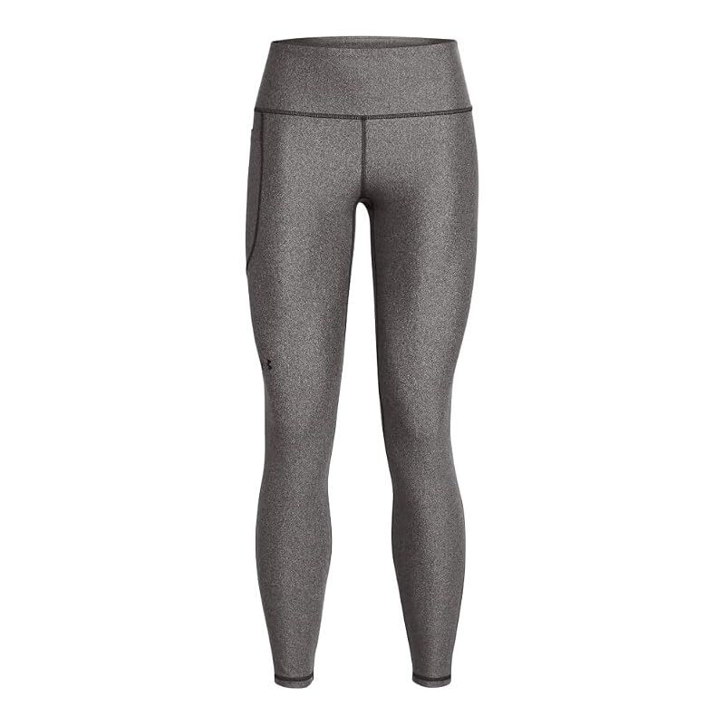 Under Armour Women’s HeatGear Armour High-Waisted Pocketed Leggings - Charcoal Light Heather / Black+Medium