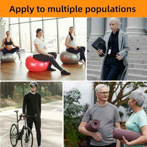 Thigh High Compression Socks Women & Men, 20-30mmHg Thigh High Compression Stockings, Compression Socks with Silicone Dot Band-Best for Varicose Veins, Swelling